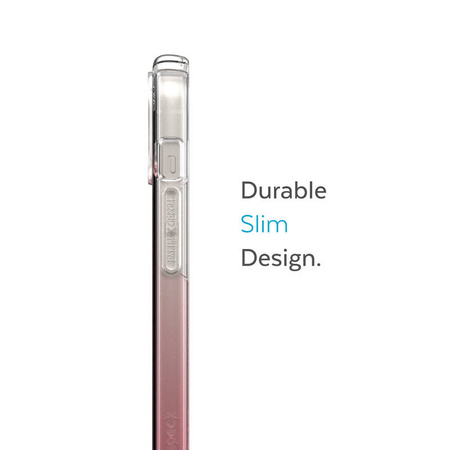 Speck Presidio Perfect-Clear + Ombre - Etui iPhone 15 Plus / 14 Plus z powłoką MICROBAN (Clear / Vintage Rose Fade) (150122-9509)