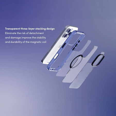 Moshi iGlaze MagSafe - Etui iPhone 16 Pro (Dusk Indigo) (99MO241019)