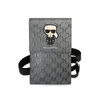 Karl Lagerfeld Monogram Ikonik Patch Wallet Phone Bag - Torba na smartfona i akcesoria (srebrny) (KLWBSAMIPG)