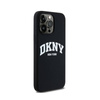DKNY Liquid Silicone White Printed Logo MagSafe - Etui iPhone 14 Pro Max (czarny) (DKHMP14XSNYACH)