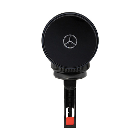 Mercedes Silver Star MagSafe - Magnetyczny uchwyt samochodowy z ładowaniem bezprzewodowym 15W (czarny) (MEMWCCK)