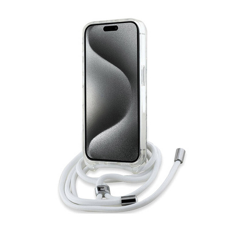 Karl Lagerfeld IML Crossbody Monogram Karl & Choupette Head MagSafe - Etui iPhone 15 Pro Max (przezroczysty) (KLHMP15XHCKCKLCT)
