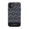 Guess GCube Stripes MagSafe - Etui iPhone 11 (Czarny) (GUHMN61HGCFSEK)