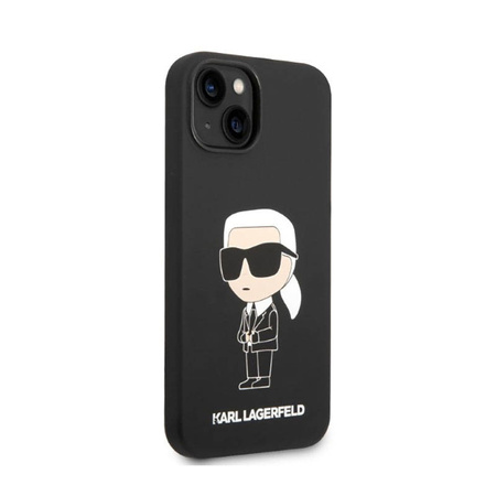 Karl Lagerfeld Silicone NFT Ikonik - Etui iPhone 14 Plus (czarny) (KLHCP14MSNIKBCK)
