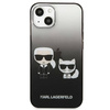 Karl Lagerfeld Gradient Ikonik Karl & Choupette - Etui iPhone 13  mini (czarny) (KLHCP13STGKCK)