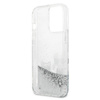Karl Lagerfeld Liquid Glitter Karl & Choupette - Etui iPhone 13 Pro (srebrny) (KLHCP13LGKCS)