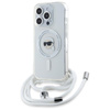 Karl Lagerfeld Crossbody IML Karl Head MagSafe - Etui iPhone 16 Pro (przezroczysty) (KLHMP16LHCKHNT)
