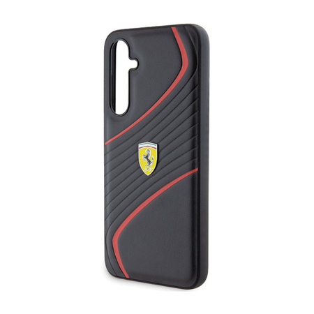 Ferrari Twist Metal Logo - Etui Samsung Galaxy S23 FE (czarny) (FEHCS23FEPTWK)
