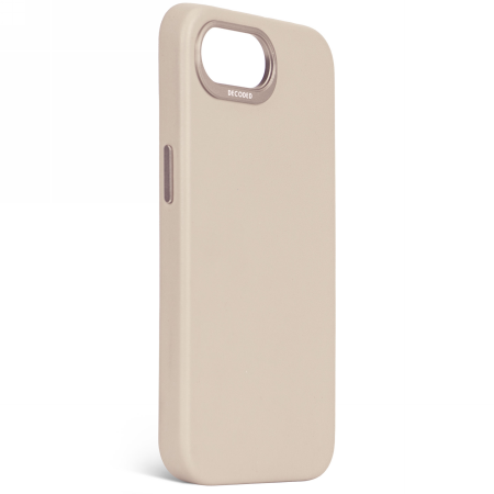 Decoded Leather Backcover - skórzana obudowa ochronna do iPhone 16e kompatybilna z MagSafe (clay) (D25IPOSEBC6CY)