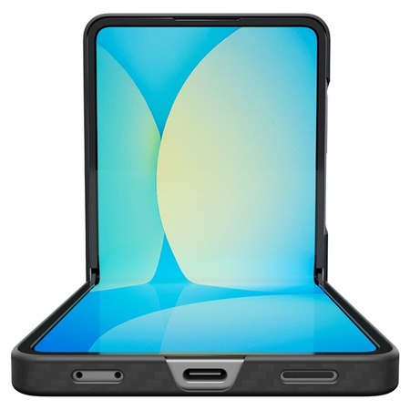 Spigen Airskin Aramid - Etui do Samsung Galaxy Z Flip 7 (Black) (ACS09564)