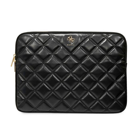 Guess Quilted 4G Sleeve - Etui na notebooka 15" / 16" (czarny) (GUCS16ZPSQSSGK)