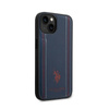 US Polo Assn Leather Stitch - Etui iPhone 14 (granatowy) (USHCP14SPFAV)