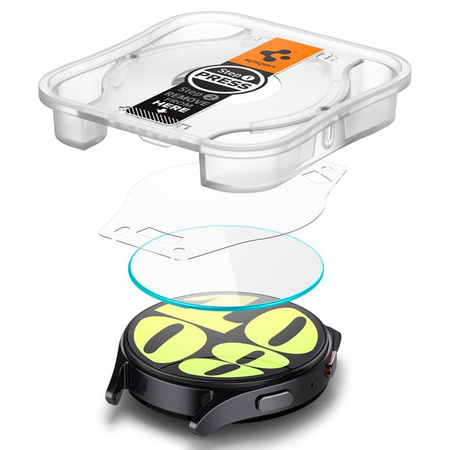 Spigen GLAS.TR EZ FIT 2-Pack - Szkło hartowane do Samsung Galaxy Watch 7 44 mm (2 szt) (AGL08493)