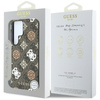 Guess 4G Printed Colored Peony Pattern MagSafe - Etui do Samsung Galaxy S25 Ultra (brązowy) (GUHMS25LP4PWPW)