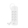 Belkin Listwa antyprzepięciowa 900 J, 8 gniazd Schuko, USB-C PD 18W, USB-A, biała (SRB003VF2M-V2)