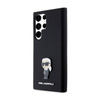 Karl Lagerfeld Silicone Ikonik Metal Pin - Etui Samsung Galaxy S24 Ultra (czarny) (KLHCS24LSMHKNPK)