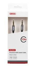 Unitek Kabel Przewód miniJack 3.5mm / miniJack TWIST Czarny 1,5m (Y-C922ABK)