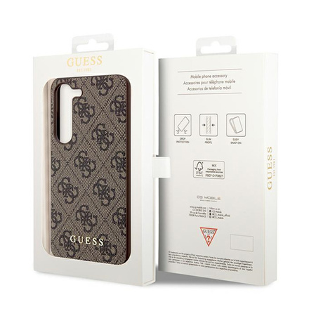 Guess 4G Charms Collection - Etui Samsung Galaxy A55 5G (brązowy) (GUHCSA55GF4GBR)