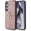 Guess Fixed Glitter Big 4G Metal Logo - Etui do Samsung Galaxy S25 (różowy) (GUHCS25SHG4SGP)