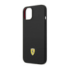 Ferrari Silicone Metal Logo - Etui iPhone 14 Plus (czarny) (FEHCP14MSIBBK)