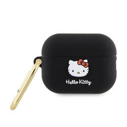 Hello Kitty Silicone 3D Kitty Head - Etui AirPods Pro 2 (czarny) (HKAP23DKHSK)
