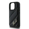 Karl Lagerfeld Quilted Signature - Etui iPhone 16 Pro (czarny) (KLHCP16LPQDSMGK)