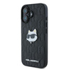 Karl Lagerfeld Monogram Choupette Head Pin - Etui iPhone 16 (czarny) (KLHCP16SPGKLCHPK)