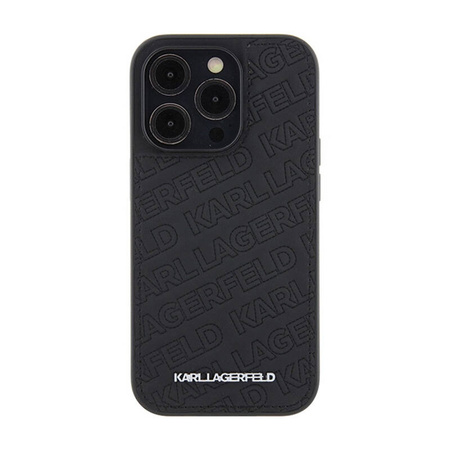Karl Lagerfeld Quilted K Pattern - Etui iPhone 15 Pro (czarny) (KLHCP15LPQKPMK)