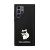 Karl Lagerfeld Silicone Choupette - Etui Samsung Galaxy S24 Ultra (czarny) (KLHCS24LSNCHBCK)