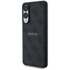Guess 4G Ring Classic Logo MagSafe - Etui Samsung Galaxy S25 Edge (czarny) (GUHMS25EG4GFRK)