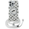 Karl Lagerfeld IML Crossbody Monogram Karl & Choupette Head MagSafe - Etui iPhone 16 Pro (przezroczysty) (KLHMP16LHCKCKLCT)