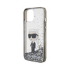 Karl Lagerfeld Liquid Glitter Ikonik - Etui iPhone 15 (przezroczysty) (KLHCP15SLKKNSK)