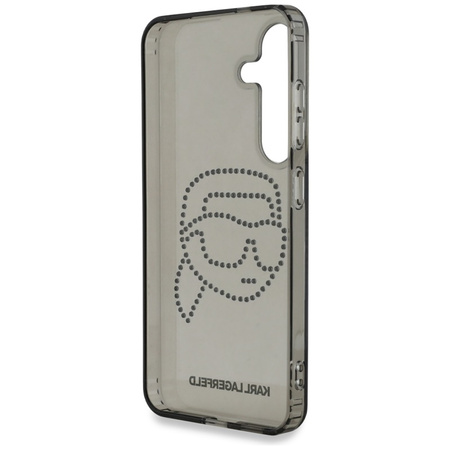 Karl Lagerfeld Rhinestones Karl Head Logo - Etui Samsung Galaxy S25 (czarny) (KLHCS25SHKHDCELK)