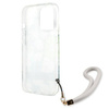 Guess Flower Cord - Etui ze smyczką iPhone 13 Pro Max (Green) (GUHCP13XHFLSN)