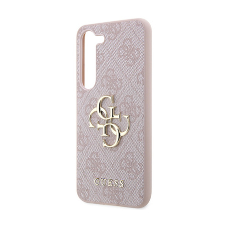 Guess 4G Big Metal Logo - Etui Samsung Galaxy A35 5G (różowy) (GUHCSA354GMGPI)