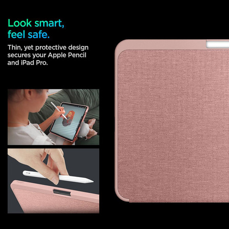 Spigen Urban Fit - Etui do iPad Pro 11" (M4, 2024) (Rose Gold) (ACS07021)