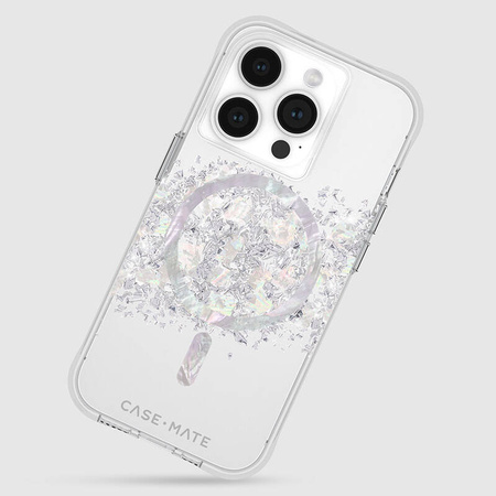 Case-Mate Karat MagSafe - Etui iPhone 15 Pro zdobione masą perłową (A Touch of Pearl) (CM051478)