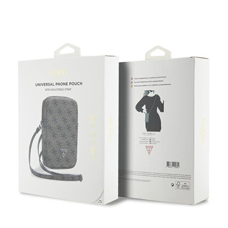 Guess Zip 4G Triangle - Torebka na telefon (brązowy) (GUWBZP4GFTSW)