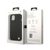BMW Leather Hot Stamp – Etui iPhone 14 Plus (Czarny) (BMHCP14MSLLBK)