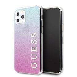 Guess Glitter Gradient - Etui iPhone 11 Pro Max (Pink/Blue) (GUHCN65PCUGLPBL)