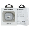 Karl Lagerfeld Monogram Karl Head - Etui AirPods 4 (srebrny) (KLA4PGKIPS)