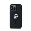 Karl Lagerfeld Silicone Karl & Choupette MagSafe - Etui iPhone 14 Pro Max (czarny) (KLHMP14XSCMKCRHK)