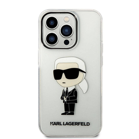 Karl Lagerfeld IML NFT Ikonik - Etui iPhone 14 Pro (przezroczysty) (KLHCP14LHNIKTCT)