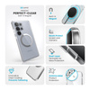 Speck Presidio Perfect-Clear Magnet - Etui Samsung Galaxy S25 Ultra MagSafe (Clear / Chrome Finish / Serene Silver) (150897-3199)