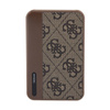 Guess 4G Leather Metal Logo - Power Bank 5000 mAh 15W (brązowy) (GUPB5LP4GEGW)