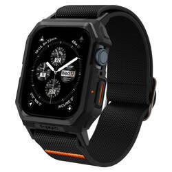 Spigen Lite Fit "Pro" - Etui z paskiem do Apple Watch 4/5/6/7/8/9/SE 44/45 mm (Matte Black) (ACS07103)