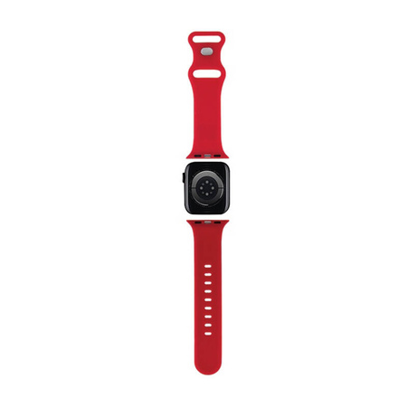 Hello Kitty Silicone Kitty Head - Pasek do Apple Watch 38/40/41 mm (czerwony) (HKAWMSCHBLR)