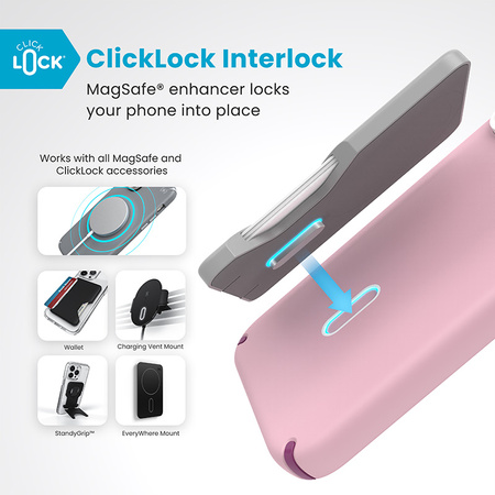 Speck Presidio2 Pro ClickLock & MagSafe - Etui iPhone 16 Pro Max (Wednesday Pink / Boysenberry Purple / White) (150724-3250)