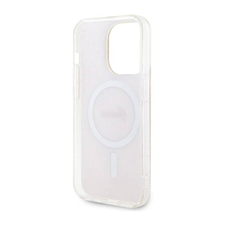 Guess 4G MagSafe - Etui iPhone 14 Pro (Różowy) (GUHMP14LH4STP)