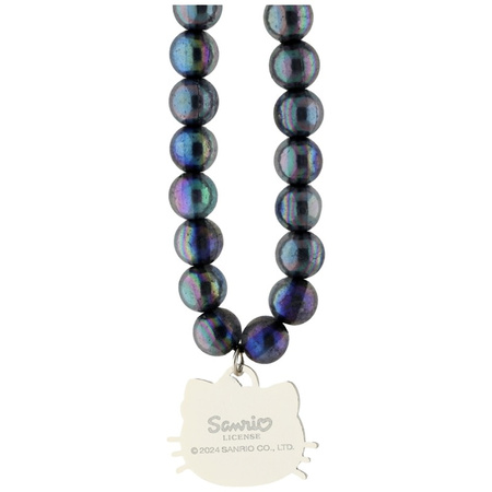 Hello Kitty Pearls Kitty Head - Zawieszka do telefonu (czarny) (HKSTBEK)